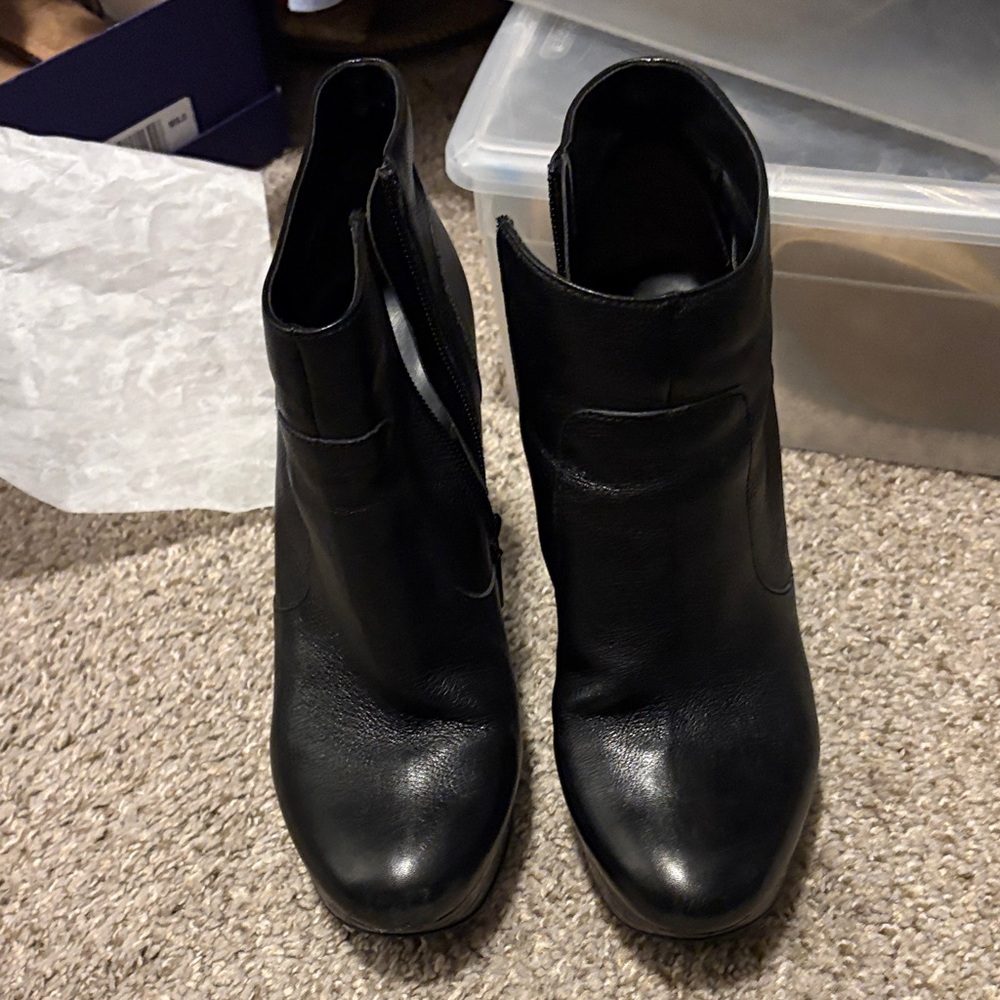 Calvin Klein Black Ankle Booties